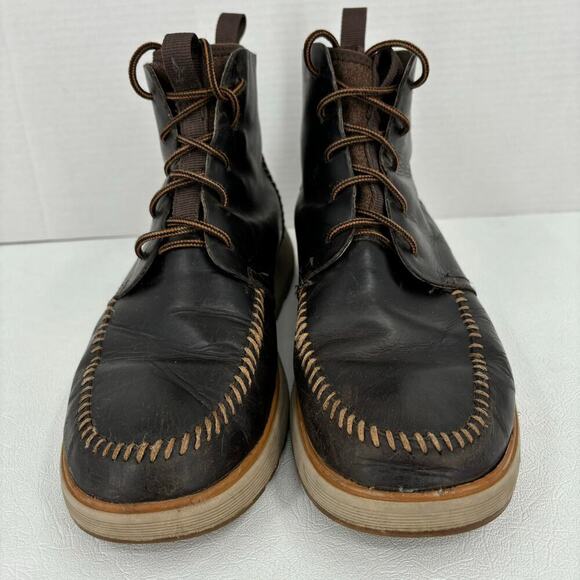 Chaco Men's Dixon High Leather Chukka Boots Waterproof Java Brown Size 9 - Picture 5 of 10